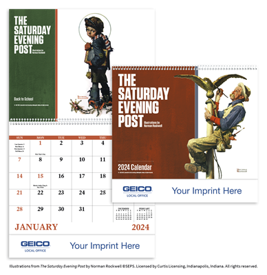 2024 The Saturday Evening Post Wall Calendar